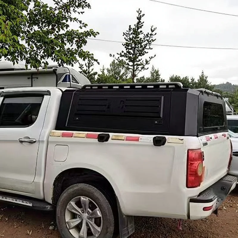 Foldable Off Road Aluminum Alloy Waterproof No Drill Pickup Truck Canopy Auto Exterior Parts