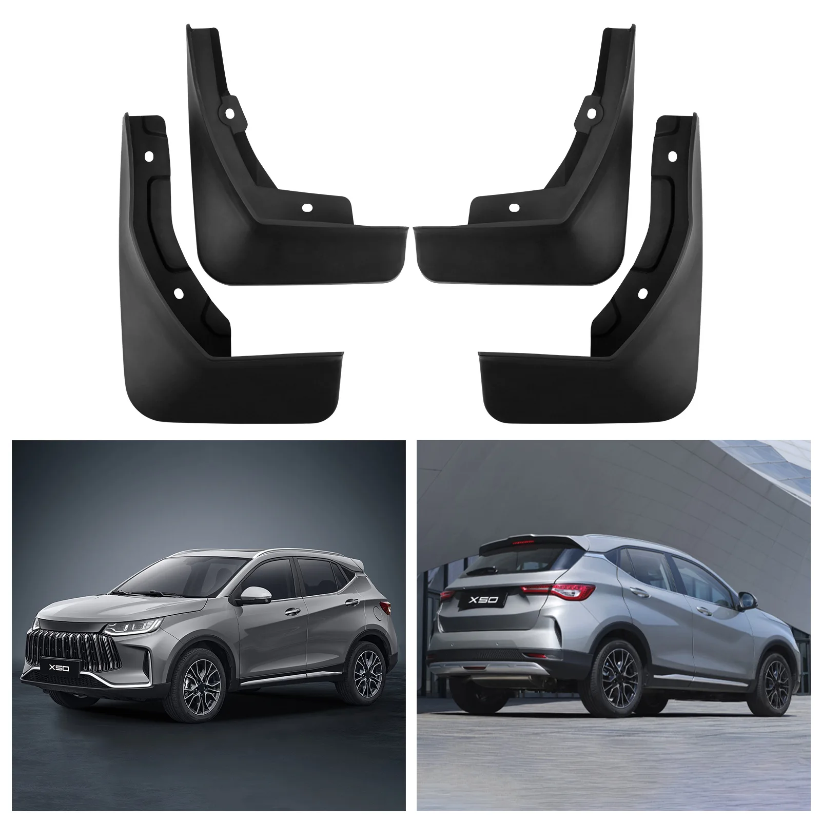 Immagine 4: Parafango Per Chery Jetour X50 2024-2025 foglio di parafango per pneumatici per auto, Paraspruzzi Anteriore Posteriore Flares Paraspruzzi Copertura Accessori Auto