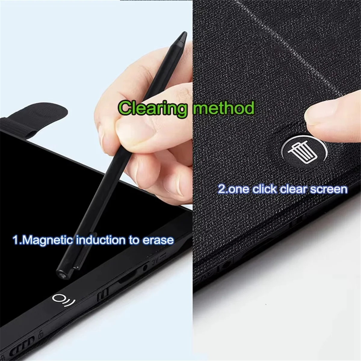 

SWXF 11,5-дюймовая ЖК-доска для рисования для работы и учебы, полноэкранный сверхтонкий почерк, магнитный прозрачный планшет для письма с чехлом