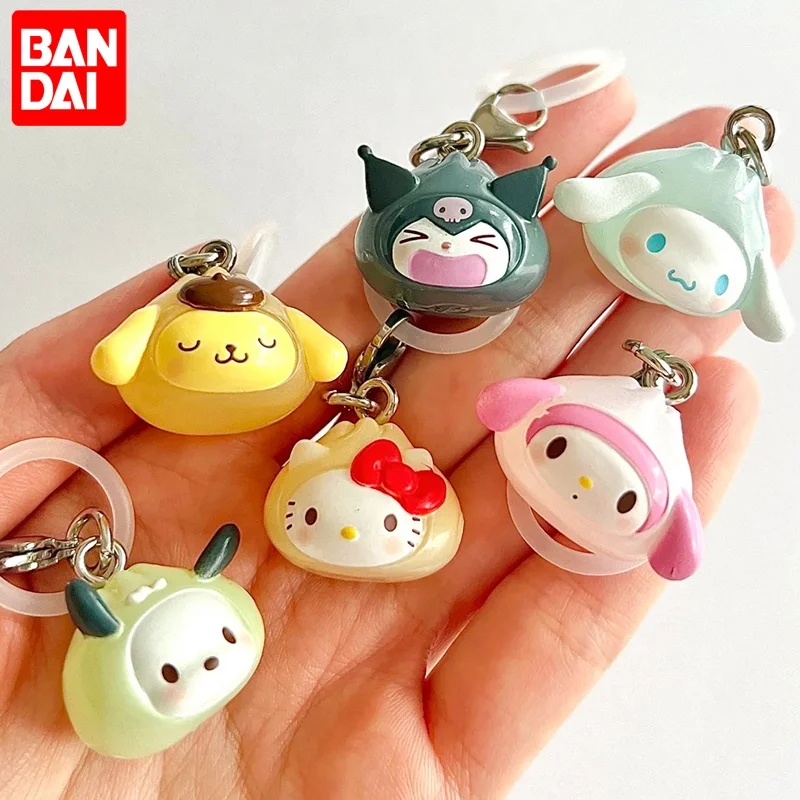 

Аутентичный Bandai Sanrio, плюшевый брелок, игрушка, модная слепая коробка, гашапон, подарок, открытая коробка, упаковка, дизайн кота и кролика