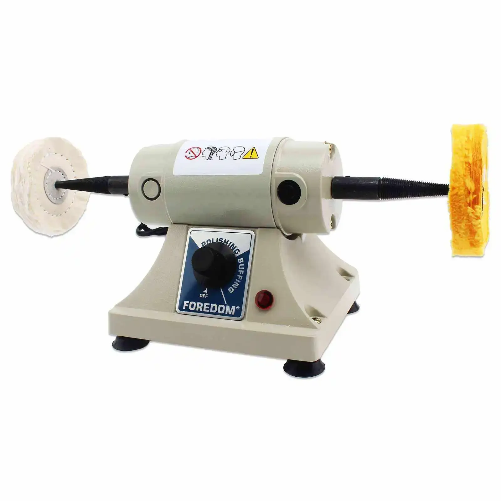 

Adjustable Speed Double Head Electric Grinding And Rust Removal Tools Jewelry Polishing Desktop Cloth Wheel Polishing Machine