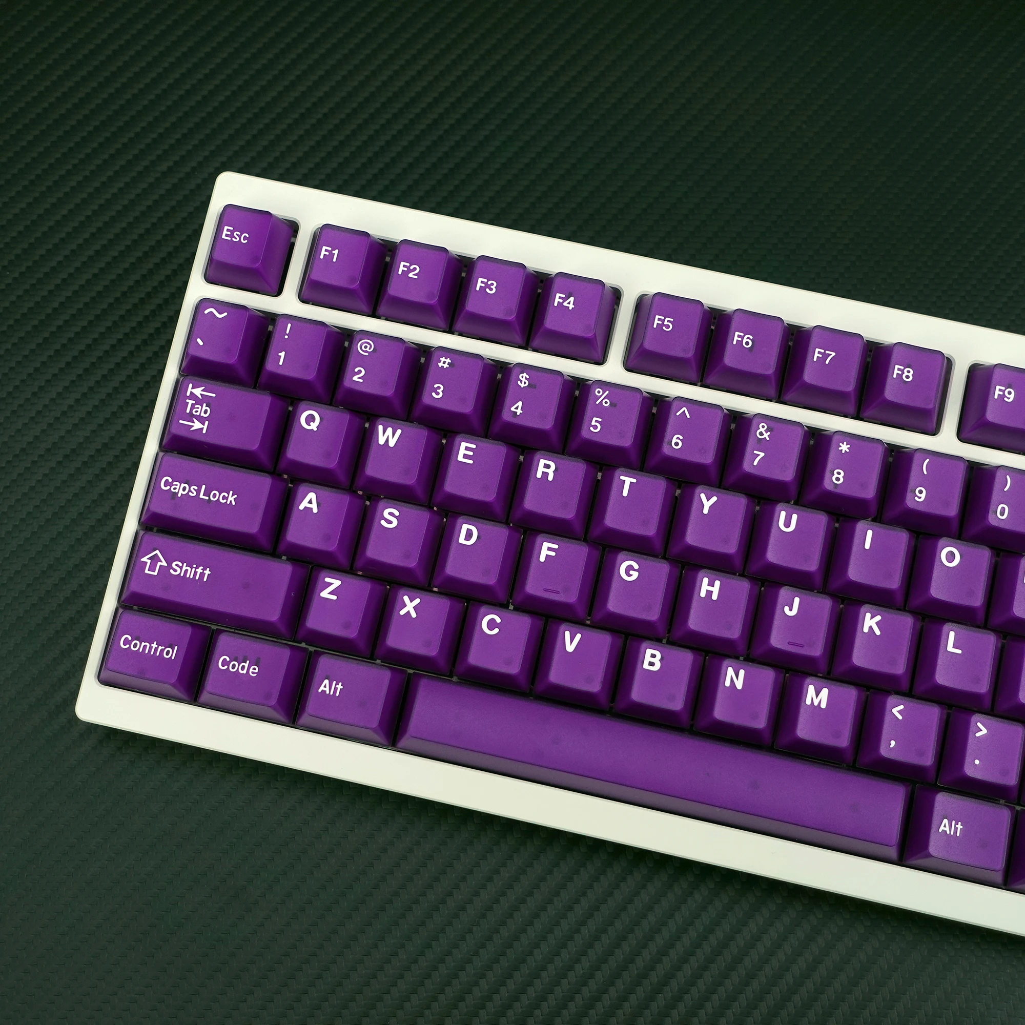 KBDiy 174Keys Purple Jade Keycaps Cherry Profile Double Shot ISO Custom PBT Keycap for Mechanical Keyboard Gamer for MX Swith