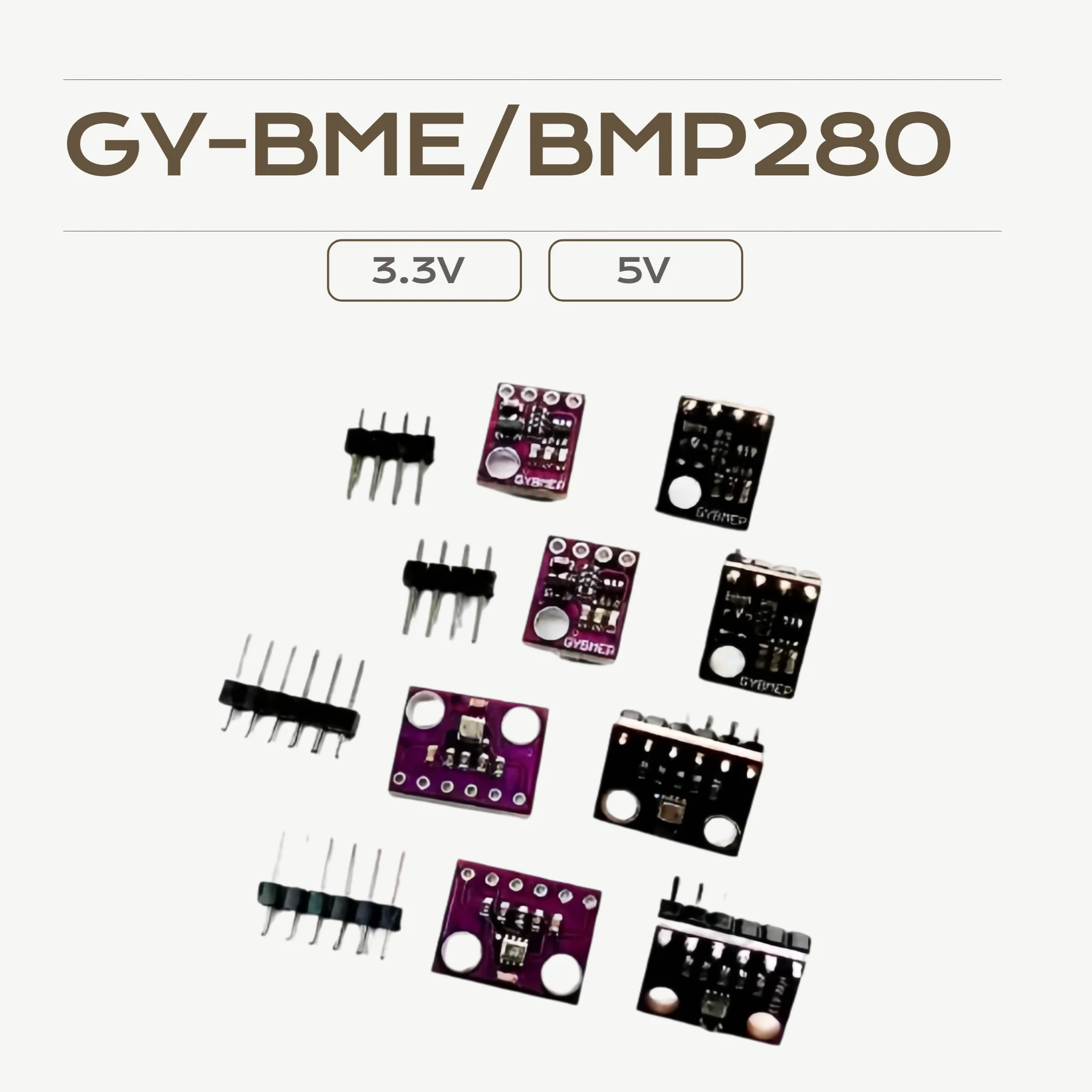 Capteur numérique de température et d'humidité, Module de pression barométrique I2C SPI pour Arduino, 2/4/10 pièces, BME280 BMP280 5V 3.3V