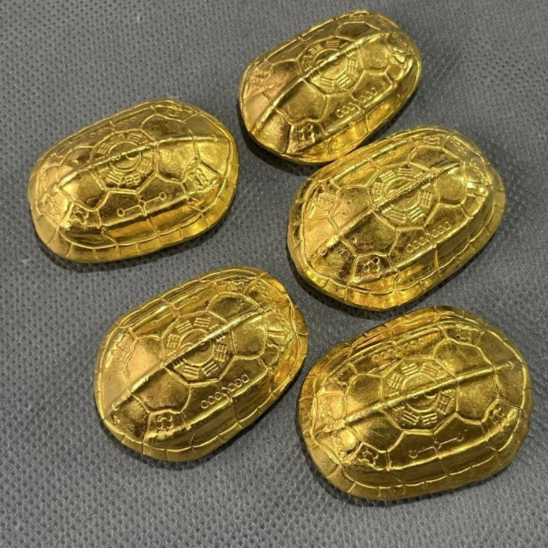

Antique Gilded Turtle Shell Home Decor Ornament Eight Trigrams Turtle Imitation Ancient Money Turtle