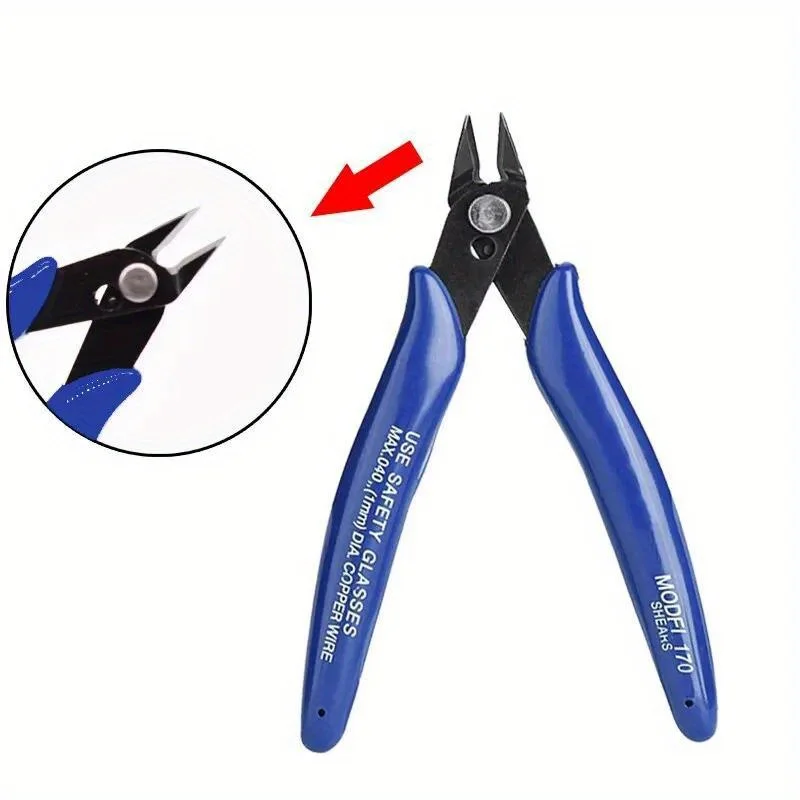 

Aokin1PC 170 универсальные плоскогубцы DIY электронные диагональные боковые кусачки для резки проволоки кабельный резак детали 3D-принтера ручные инструменты