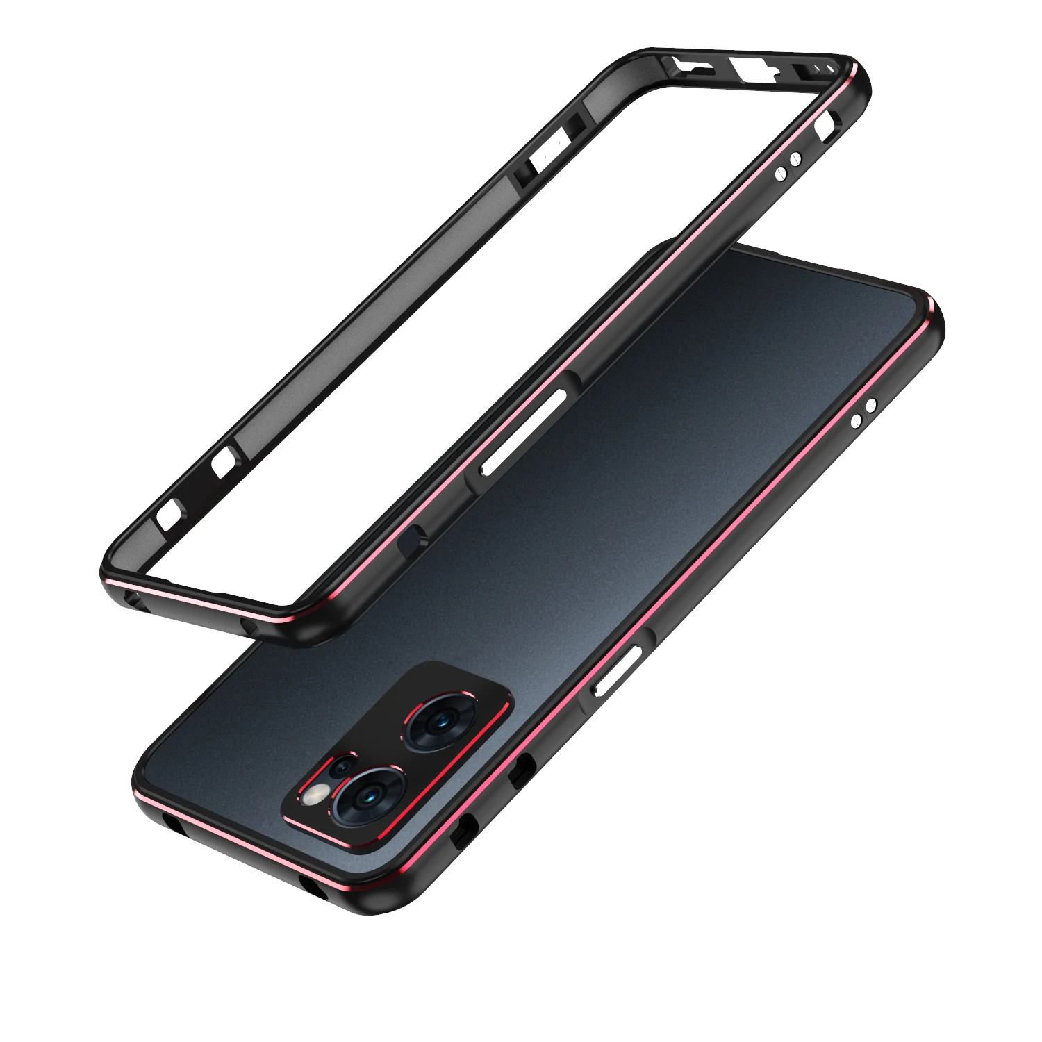 Dropshipping Metal Aluminum Bumper Camera Protector For OPPO Reno 10 9 8 5 6 7 Pro + Gaming Back Cover Metal Shell Case Frame