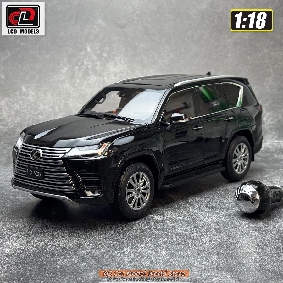 1/18 Lexus LX600 SUV ミニチュアモデル（ブラック） LCD 1:18 Lexus LX600 alloy car model SUV static decoration holiday