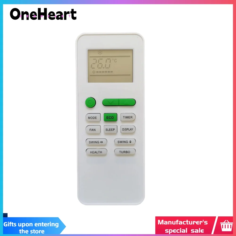 

GYKQ-52 Replace AC Remote Control Compatible FOR TCL Inverter Split Air Condtioner Iqool-2MS12K12KiQool-2MS9K9K Iqool-2MS9K9KB