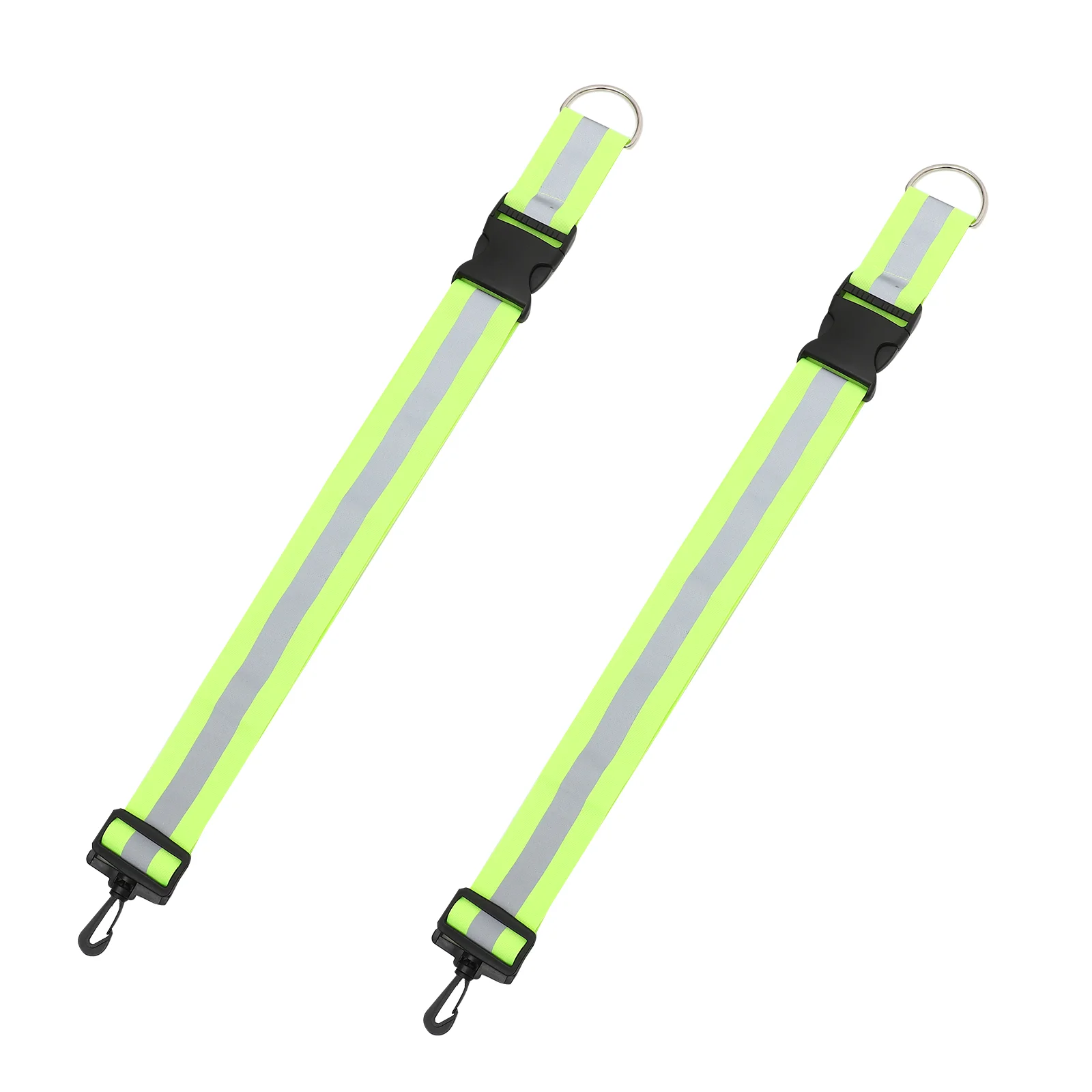 

2 Pcs Reflective Suspender Belt Armband Wristband Cycling Night Running Sports Waist Shoulder at Elastic Safety Bands Polyester