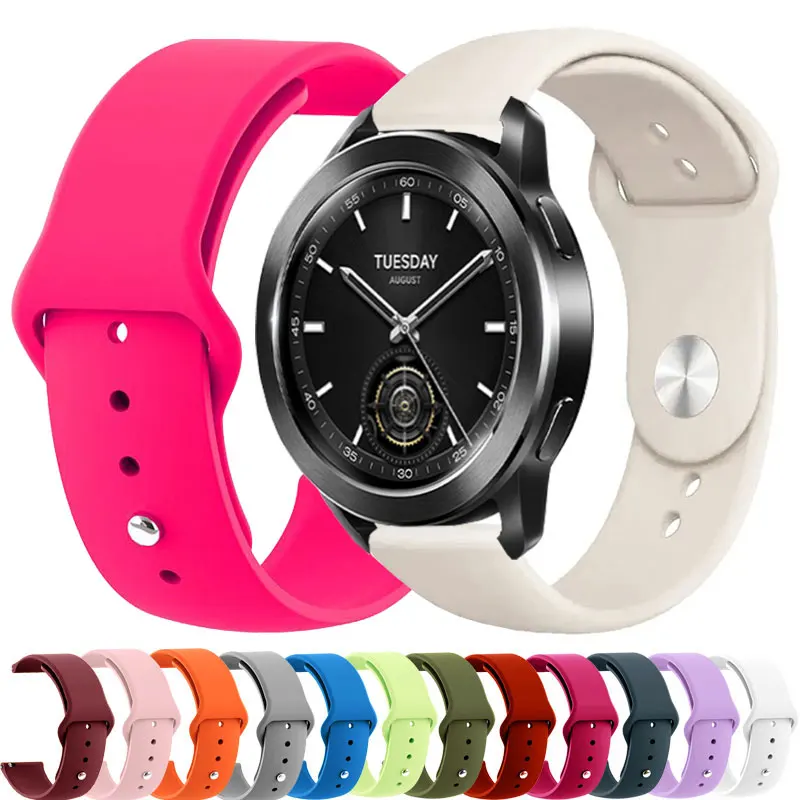 Silicone Band For Xiaomi Watch S4 S3 S2 S1 Mi Color 2 Quick Release Soft Sports Strap For Xiaomi Watch 2 Pro Bracelet Watchband