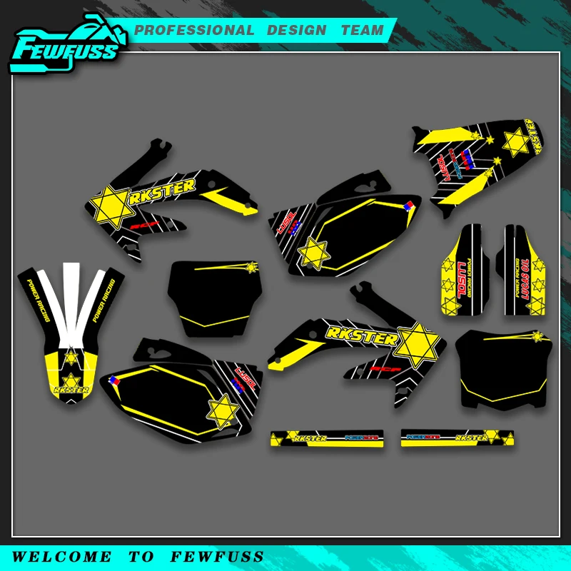 

Fewfuss For Honda CRF 450R 2005 2006 2007 2008 CRF450 CRF 450 Graphics Decals Stickers Motorcycle Background Custom Number
