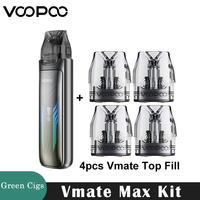 Original VOOPOO Vmate Max Kit Vape 1200mAh Battery 30W 3ml Vmate Pod Top Fill 0.4Ω/0.7Ω Vaporizer Electronic Cigarette