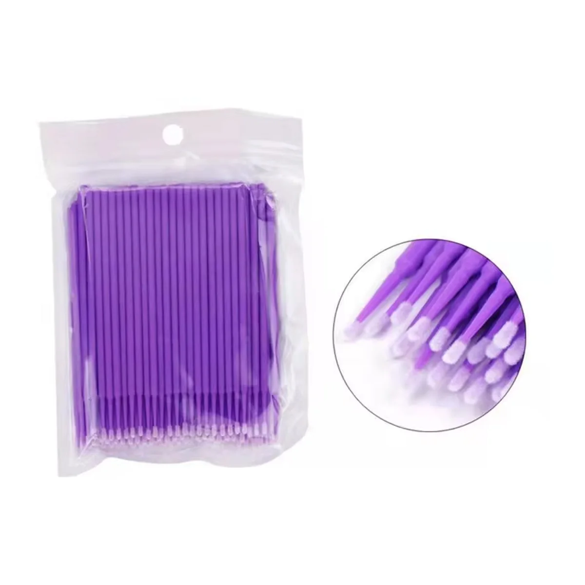 100/200 قطعة فرشاة صغيرة فائقة الدقة إبرة نانو أعواد قطنية فرشاة تفصيل السيارات المتاح الطلاء إصلاح رأس فرشاة صغيرة