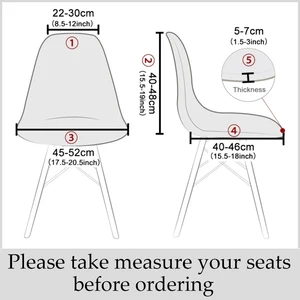 Elastic Shell Chair Cover, Removable Slipcover, Seat Covers Dinner Stretch, Furniture Protector, Hotel, Home, Room 11 Main Sales Chair cover - №2