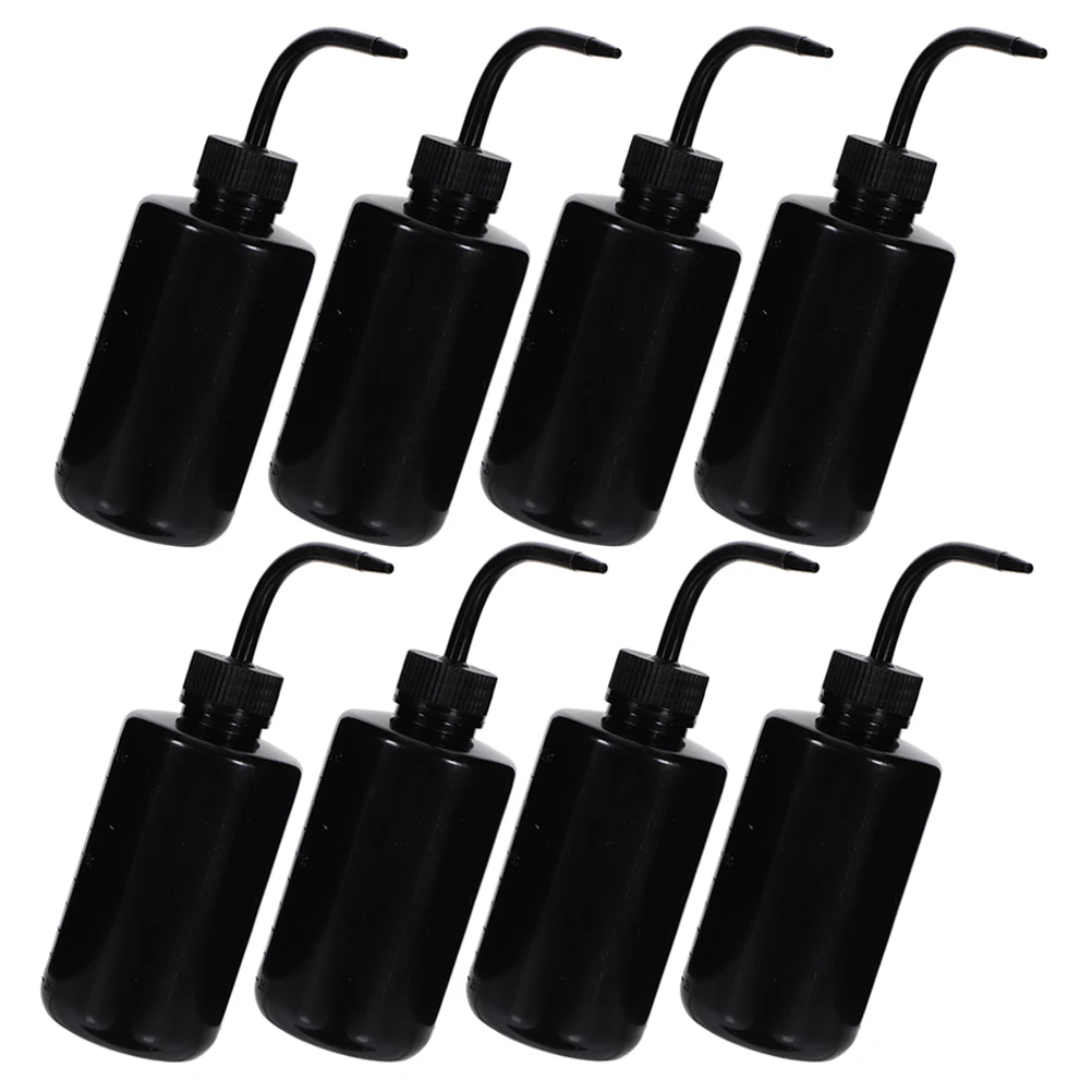 

8 Pcs 250ml Black Thickened Bent Mouth Watering Bottles Plant Squeeze Dropper Empty Plastic Gardening Supplies