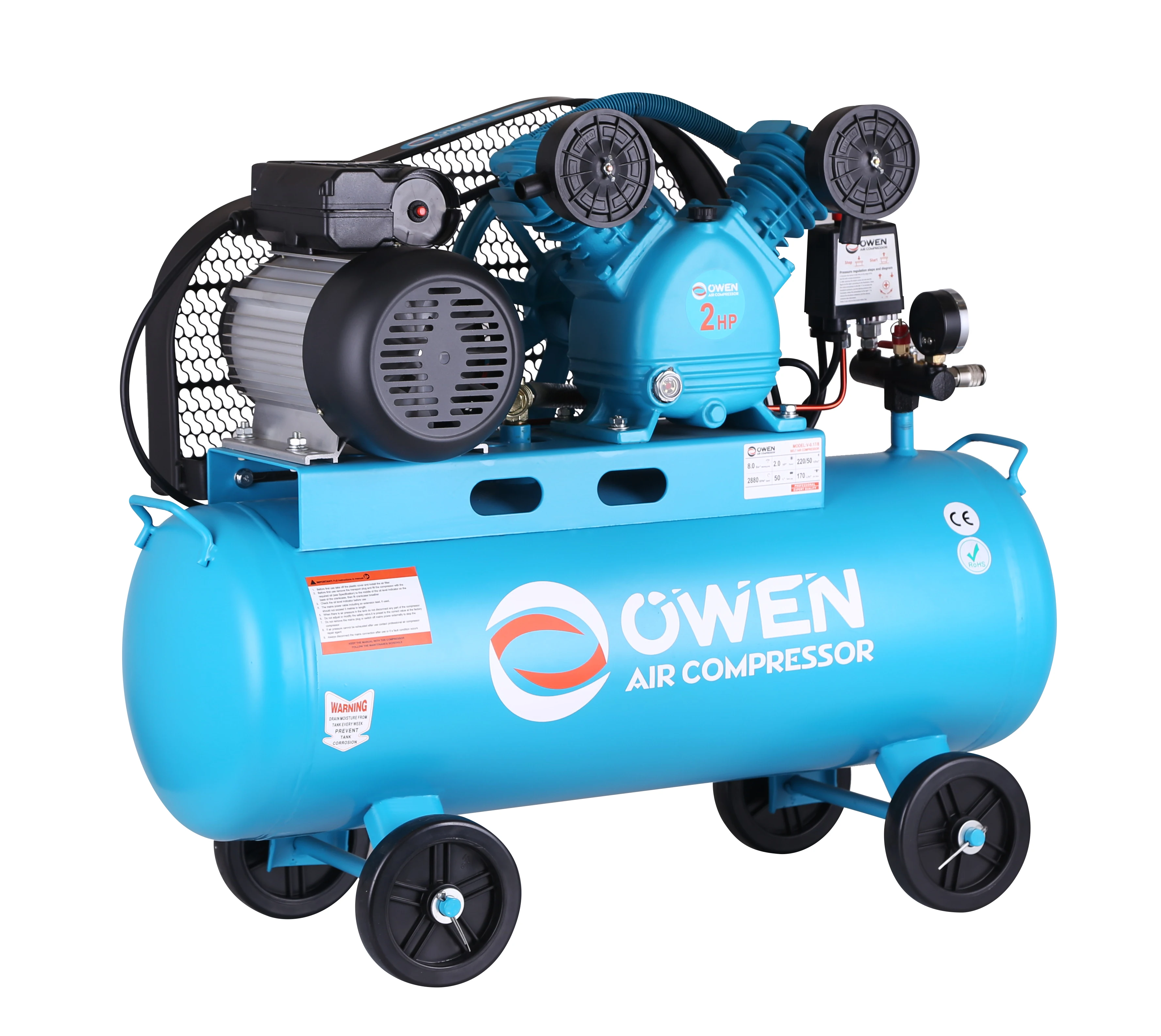 

Cheap Factory Price V2090 Big Air Compressor Painting Spray Portable Belt Driven Air Compressor 200L Compressors