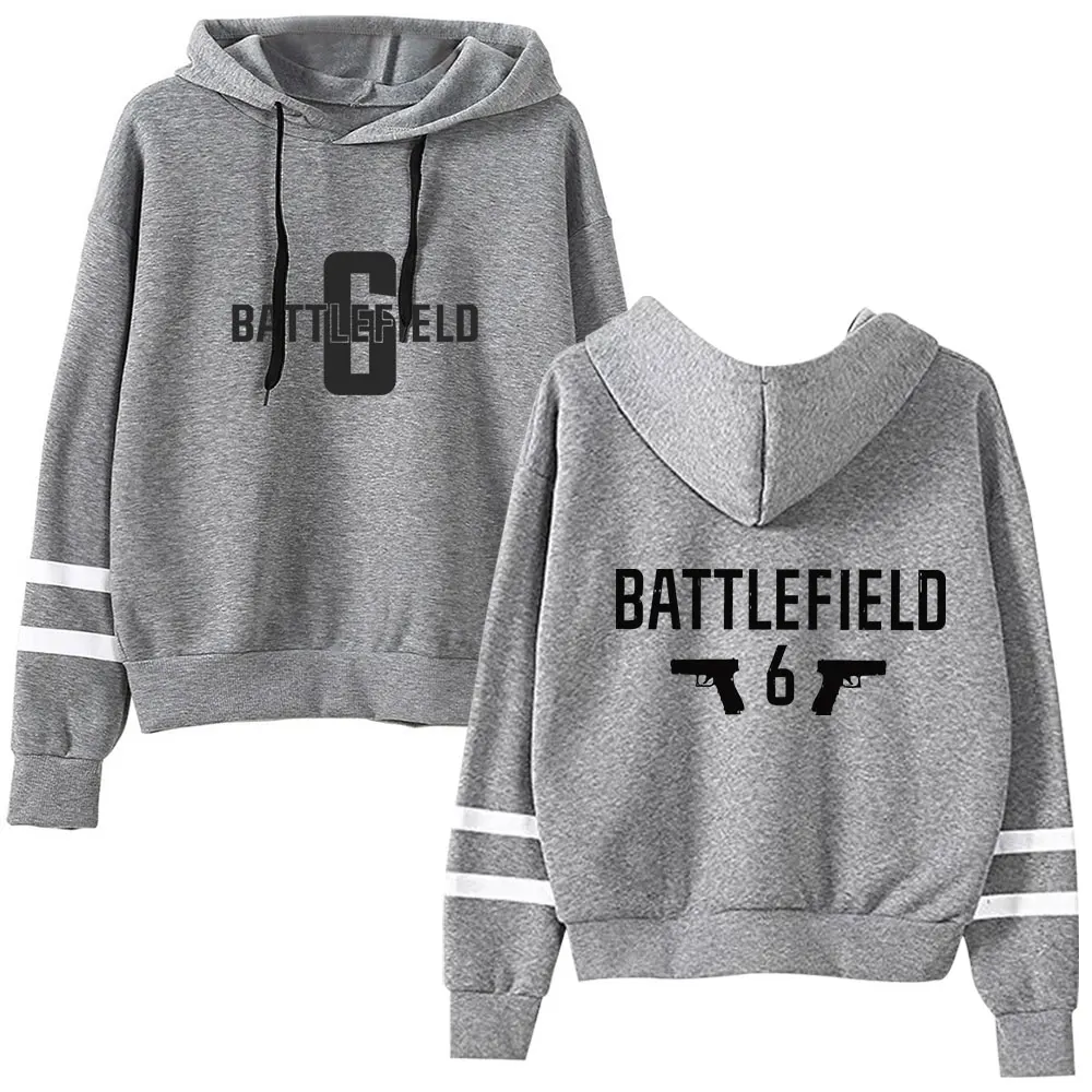 Battlefield 6 Merch Vintage 90s كنزة قطيفة موضة هوديي البلوز الرياضة البلوز الشارع الشهير البلوز