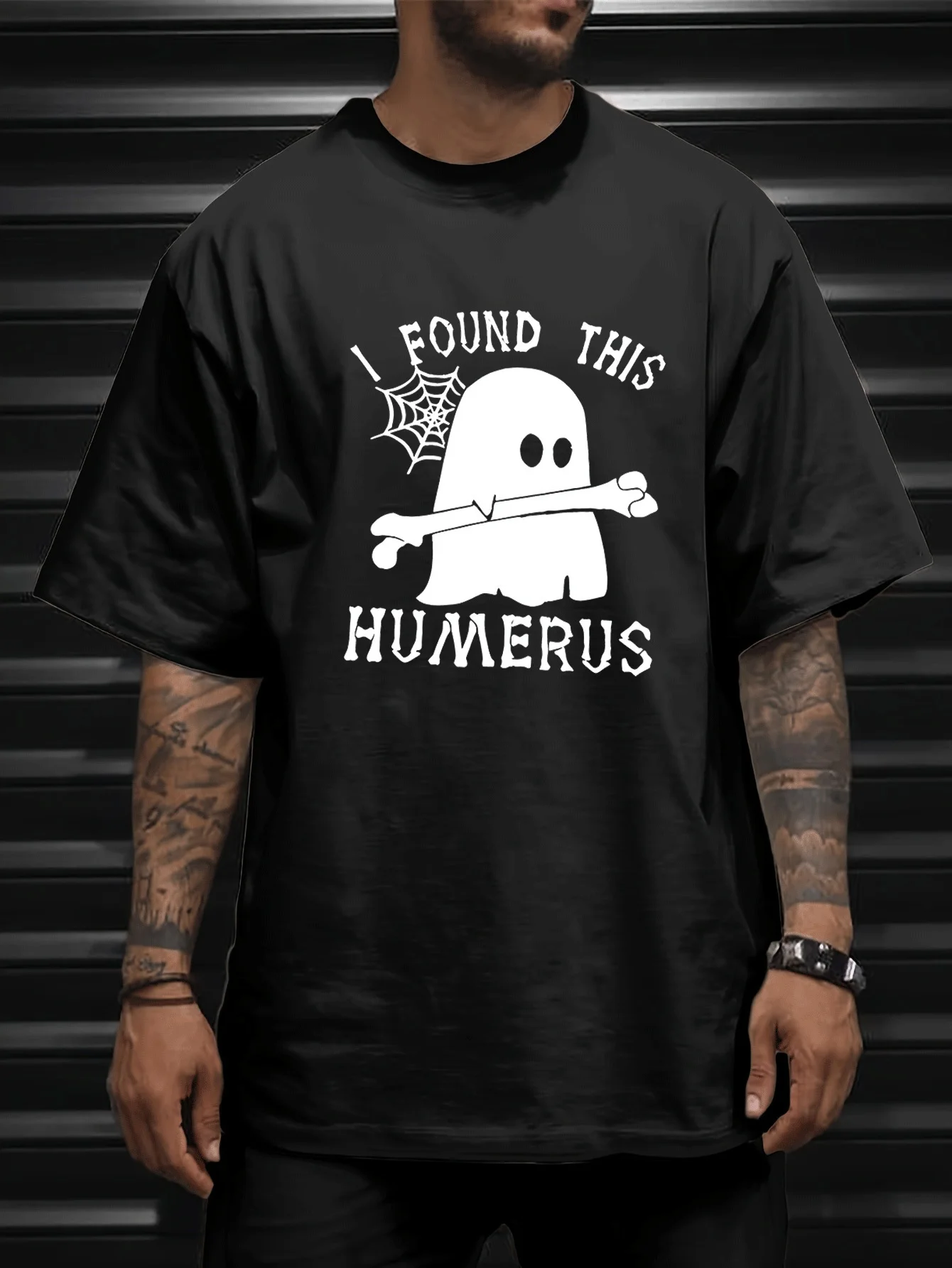 I Found A Humorous Pattern Printed T-shirt with A Simple Atmosphere, Comfortable Wearing, Fashionable and Personalized Dressing