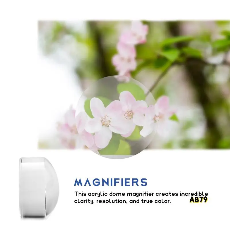10 шт., 2-дюймовый увеличительный купол-портативный пресс-папье, 8-кратная лупа, прозрачное средство для чтения, увеличительное стекло, купол, легко скользить