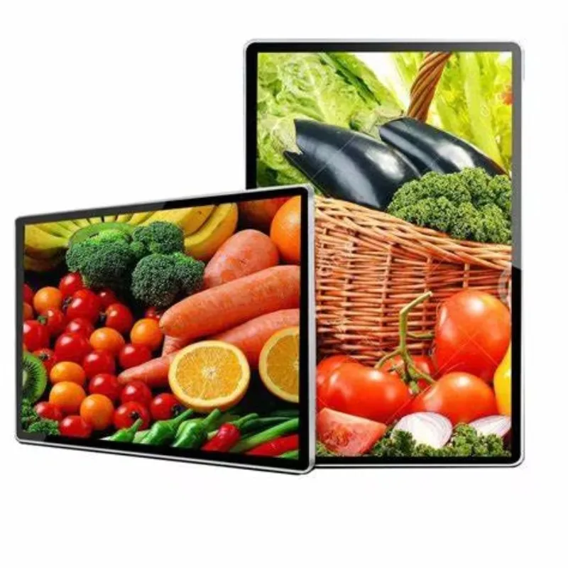 65in HD LCD Projected Wall-Mounted Display 4 Smart Ads Milk  Shop Media Education Video For Digital nage