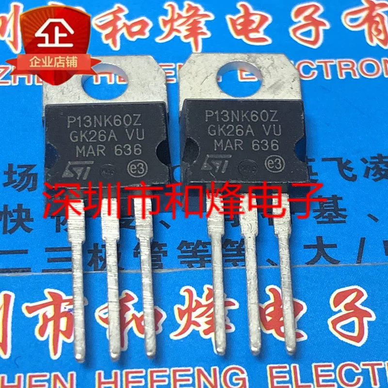 Original 6PCS/lot P13NK60Z STP13NK60Z  TO-220 600V 2.4A