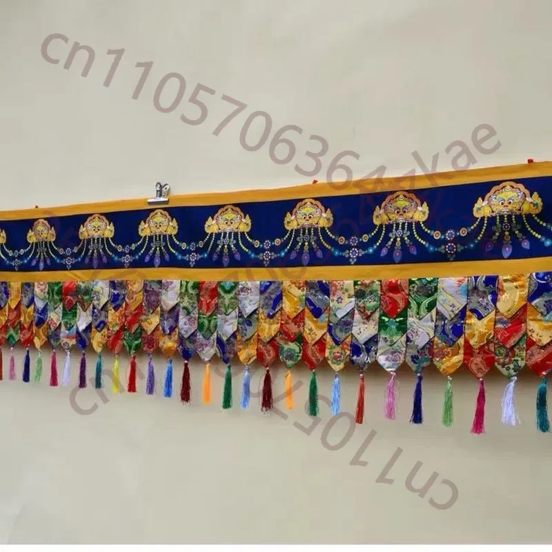 5m 197inch Tibetan Buddhist Wall Curtain Printed Buddha Mantle