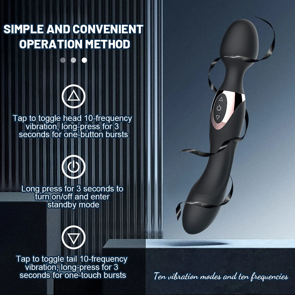 الهزاز القوي للنساء عصا سحرية تدليك الجسم AV ألعاب جنسية هزازة ضد الماء للمرأة البظر محفز الإناث منتجات الجنس الكبار #2