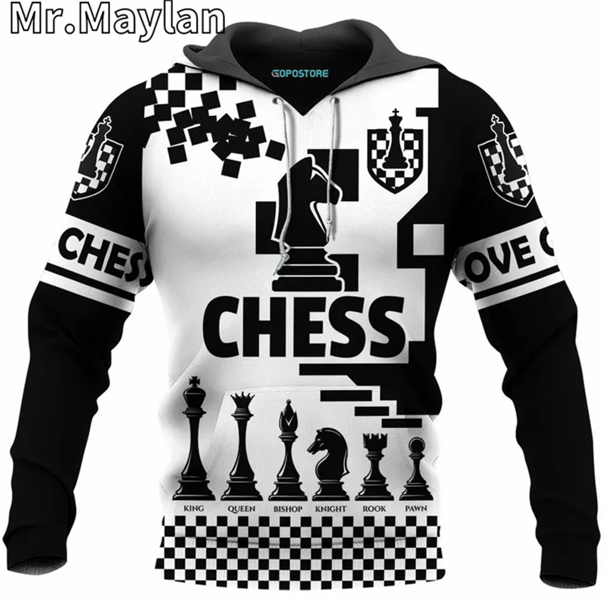 

Love Chess Patterns Apparel 3D Printed Unisex Hoodie Men/Women Sweatshirt Streetwear Zip Pullover Casual Jacket Tracksuits K-022