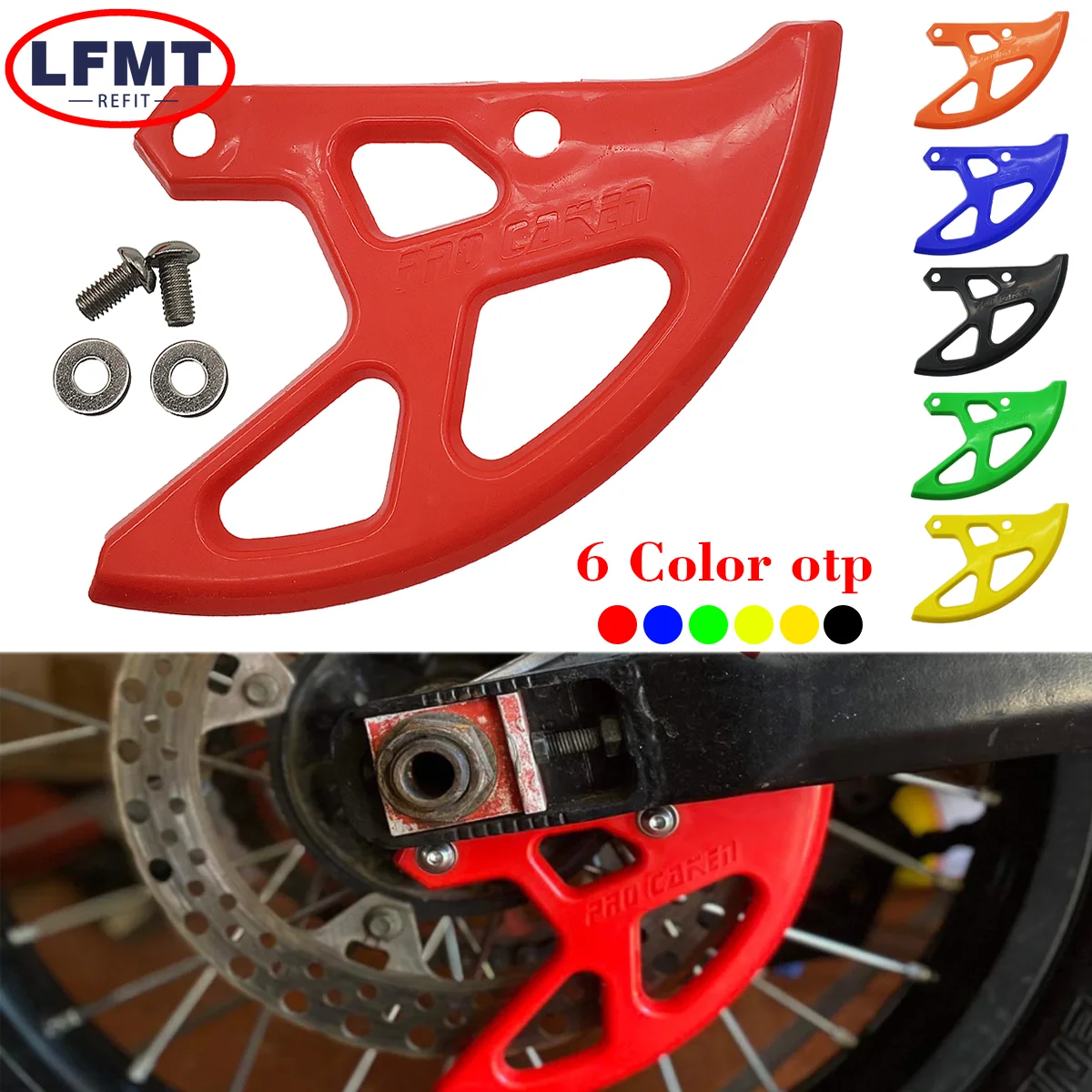 

Motorcycle Rear Brake Disc Guard For Honda CR125 CR250 CRF 250R 450R 250X 450X 250RX 450RX 2002-2020 2021 2022 2023 Universal