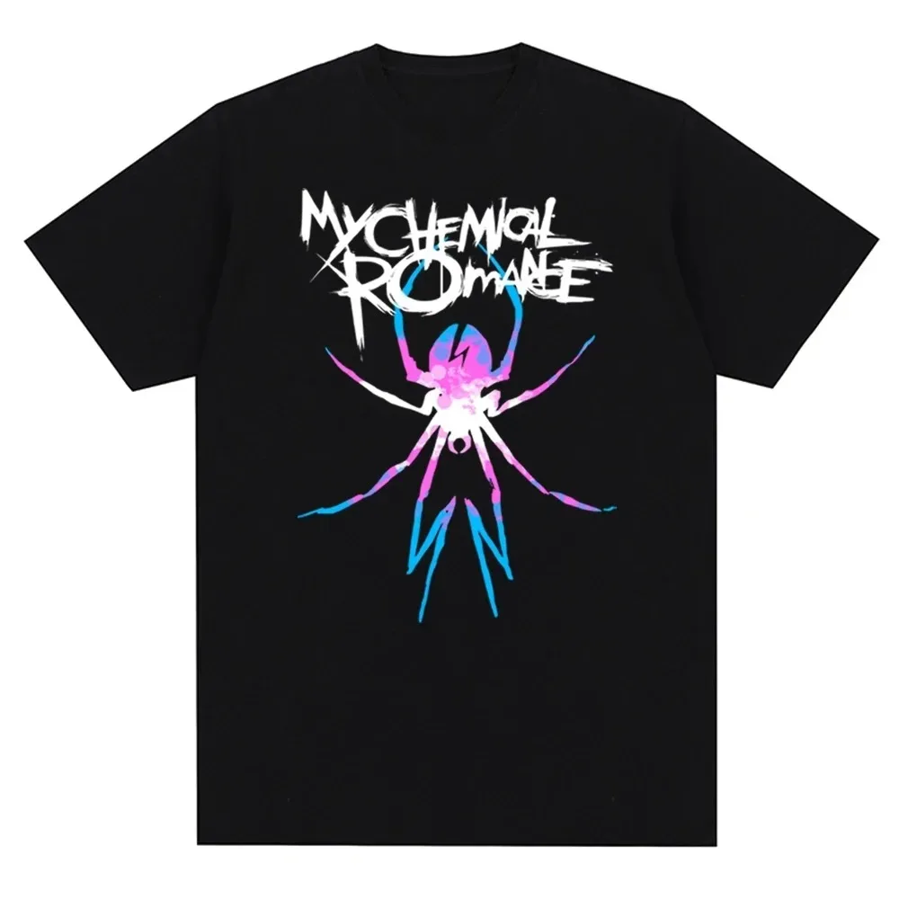 My Chemical Romance Mcr Band Men Women Cotton T-Shirt Printed T Shirt Casual Short Sleeve Tshirt Streetwear Trend Tee Tops