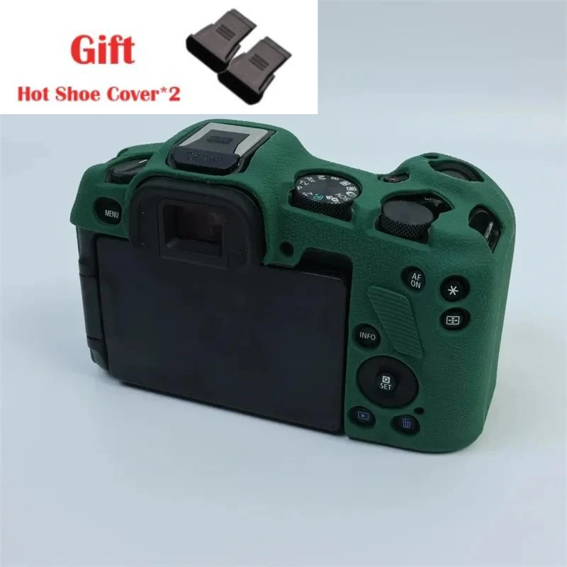 

For Canon EOS R8 High Quality Soft Silicone Rubber Camera Body Case Skin Camera Bag protector cover + 2PCS Free Hot Shoe Cover