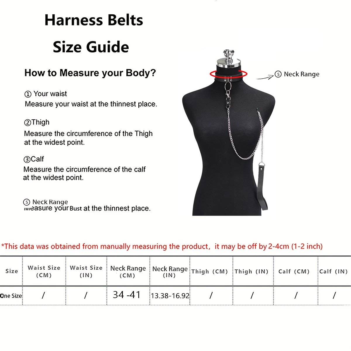 Women's Body Belly Band Neck Drawstring Collar Collar and Leash Set for Women Fetish Couple Game Role Play Props Accessories image 4