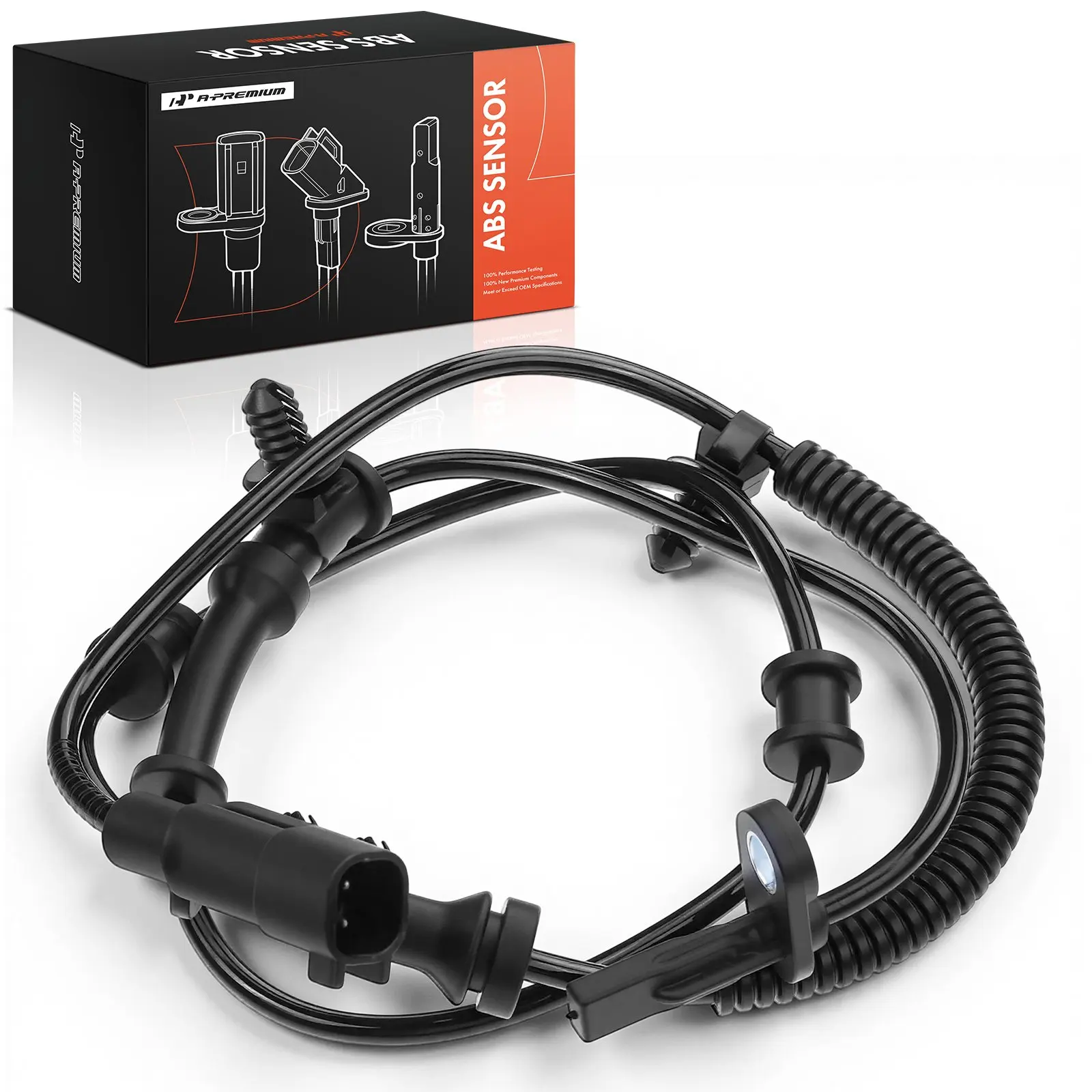 A-Premium Driver or Passenger Side ABS Wheel Speed Sensor for Jeep Grand Cherokee 2011-2015 Dodge Durango 2011-2015