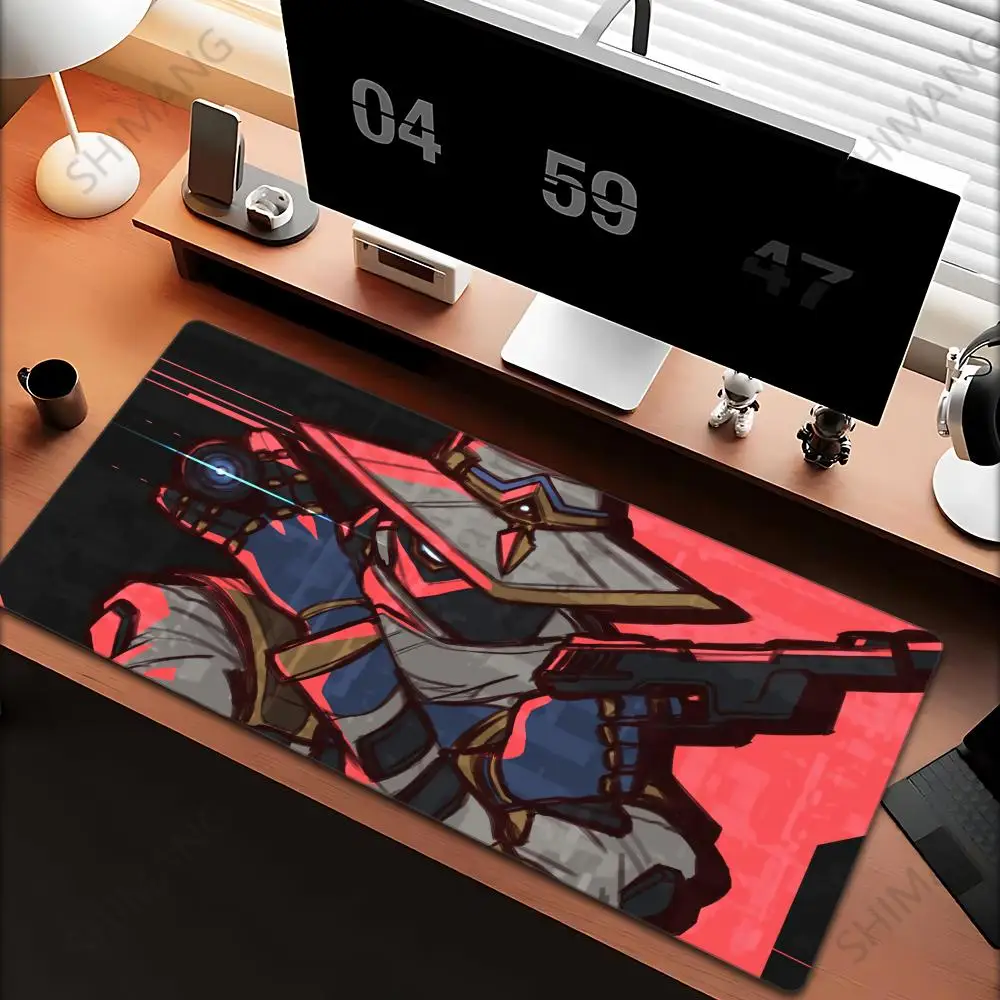 VALORANT Cypher Large Gaming Mouse Pad Computer Mousepad PC Gamer Laptop Mouse Mat Office Mausepad XXL Keyboard Mat Desk Pad