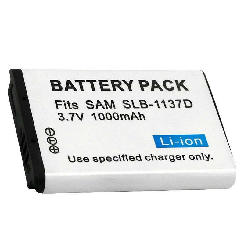 SLB-1137D 3.7V 1000mAh Camera i100 i85 i80 NV24 NV30 NV103 Lithium Battery Pack