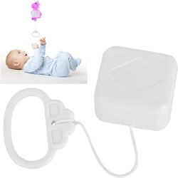1/2Pull String Cord Music Box White Baby Infant Kids Bed Bell Rattle Toy Gifts New Parts Accessories for Children Brahms Lullaby