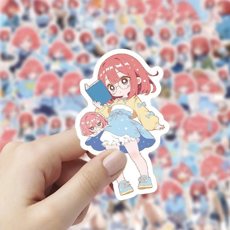 Neu 100 Stück Die Quintessential Quintuplets Nakano Ichika Nakano Nino Aufkleber Schüler-Handbuch Dekoration Notizbuch DIY Aufkleber – Detail 5