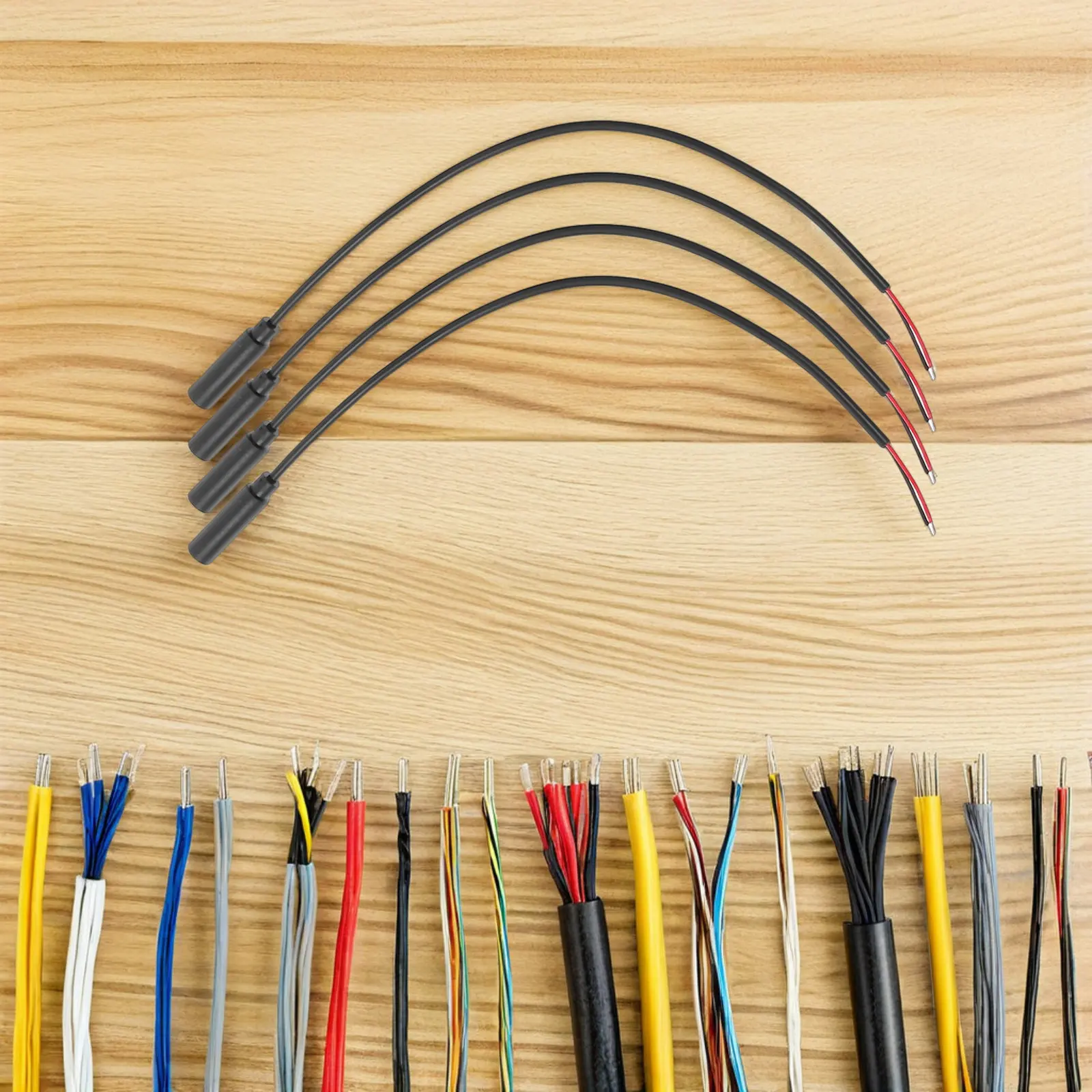 8Pcs Female Jack to Bare Wire Audio Cable 2.5mm Mono Stable Connection for Headphone Microphone Speaker Repair Cord