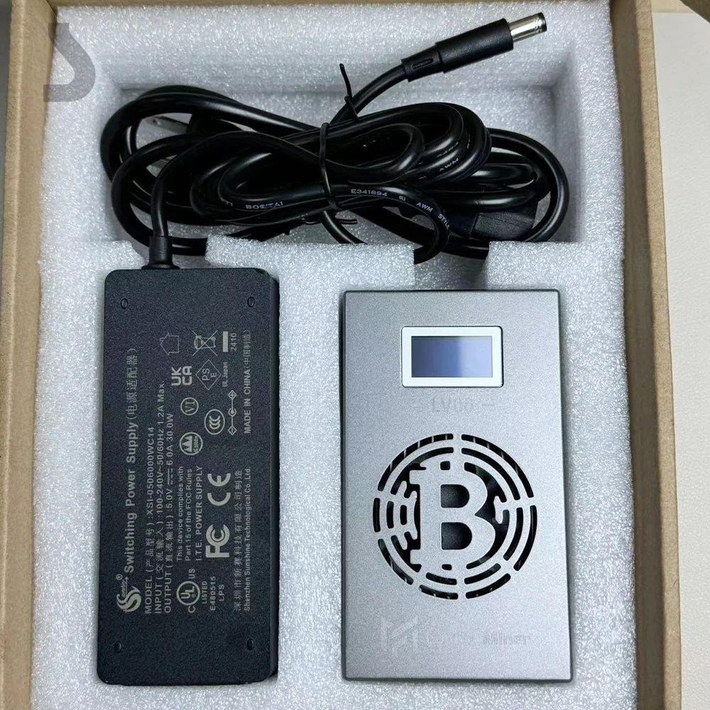 Lucky Miner Lv06 500GH/S BM1366 WiFi2.4G SHA-256 solo miner  Asic Chip Crypto miner Lottery miner btc miner machine