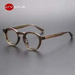 Fashion Round Optical Glasses Frame Men Women Brand Designer Retro Vintage Eyeglasses Unisex Myopia Prescription Glasses Eyewear