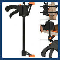 1-4PCS 4-Inch Woodworking Work Bar Clamp Clip Kit 4 Inch Quick Ratchet Release Speed Squeeze Hand Woodworking Tools