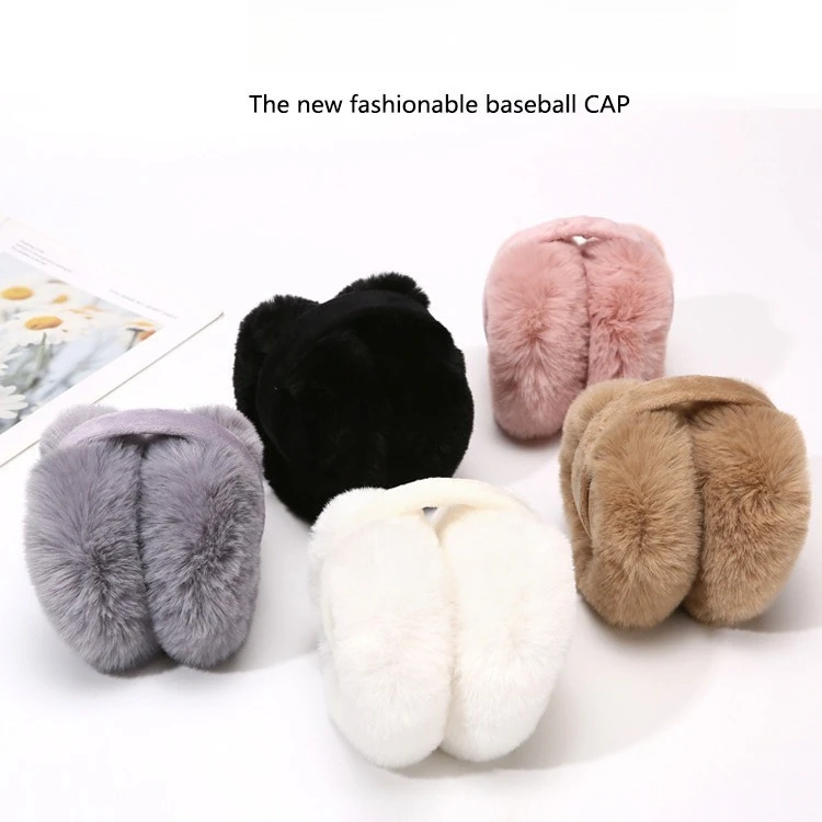 Cuscinetti auricolari pieghevoli per l'orecchio dell'orso per il nuovo calore invernale da donna e cura dell'orecchio carina per studenti antigelo