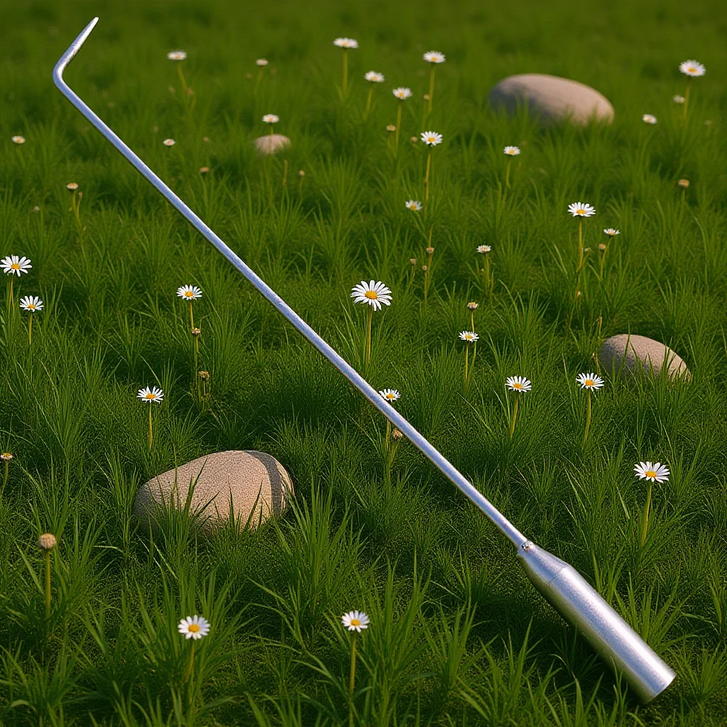 Long Handle Metal Fireplace Poker Stable Labor-Saving Outdoor Barbecue Fire Pit Tool Fireplace Poker Fire Place Tools