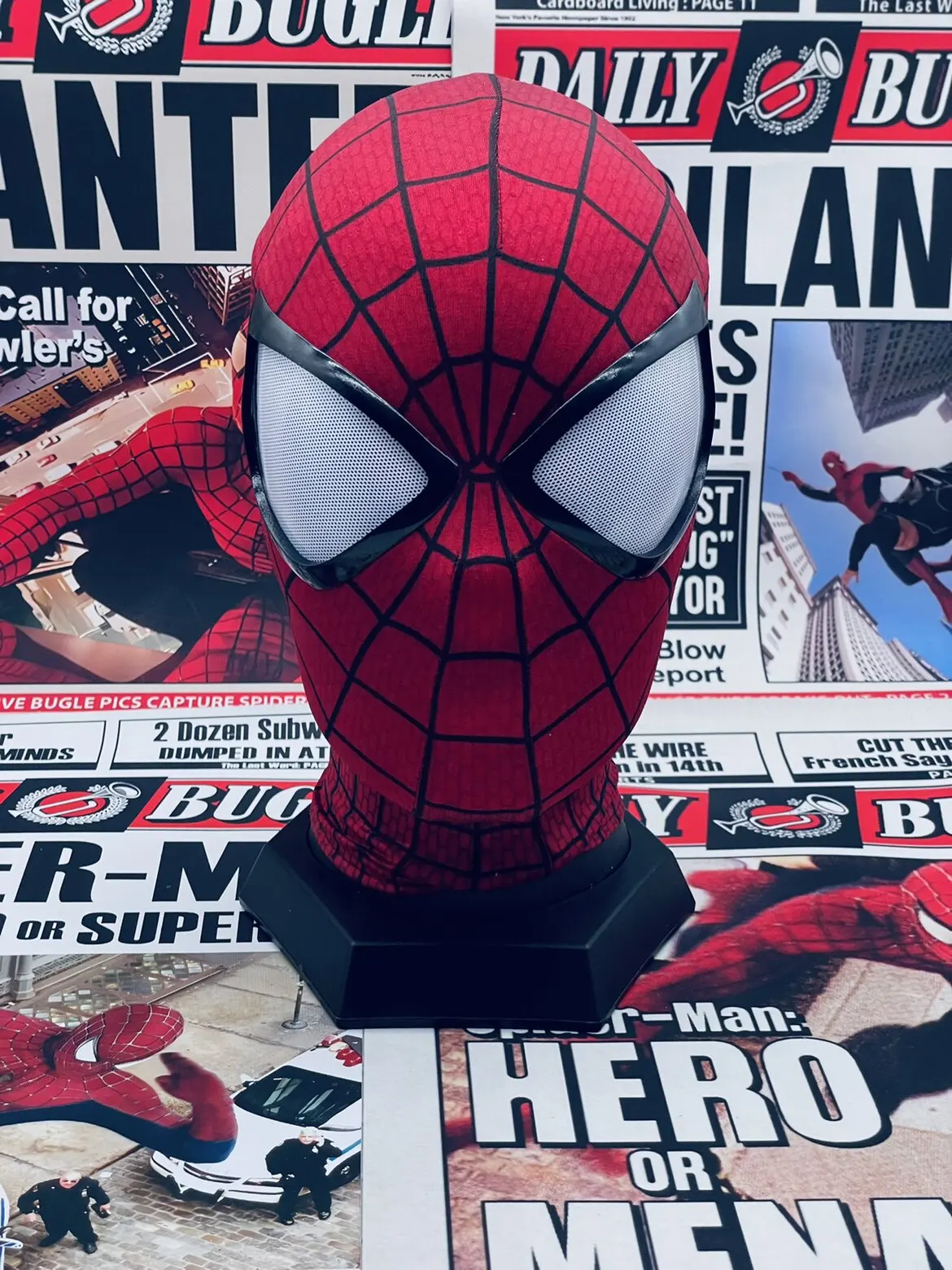 Handgefertigte Spider-Man 2 Filmgenaue Garfield-Version Cosplay-Maske Peter Parker Handwerkskunst Sammlerstück für Geburtstagsgeschenke – Detail 5
