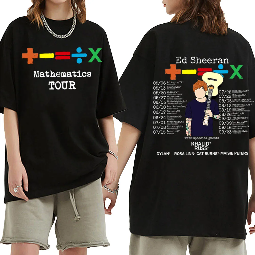 Ed Sheeran Mathematics Tour 2024 T-Shirts Ed Sheeran Merch Shirts