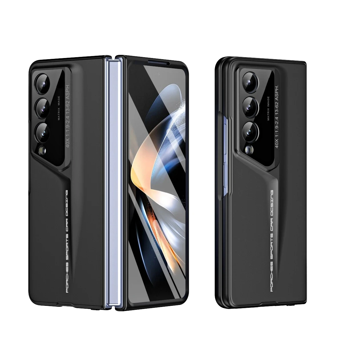 2024 Creative Porsche Supercar case per Samsung zfold5 schermo pieghevole fold4 shell film custodia protettiva anticaduta integrata