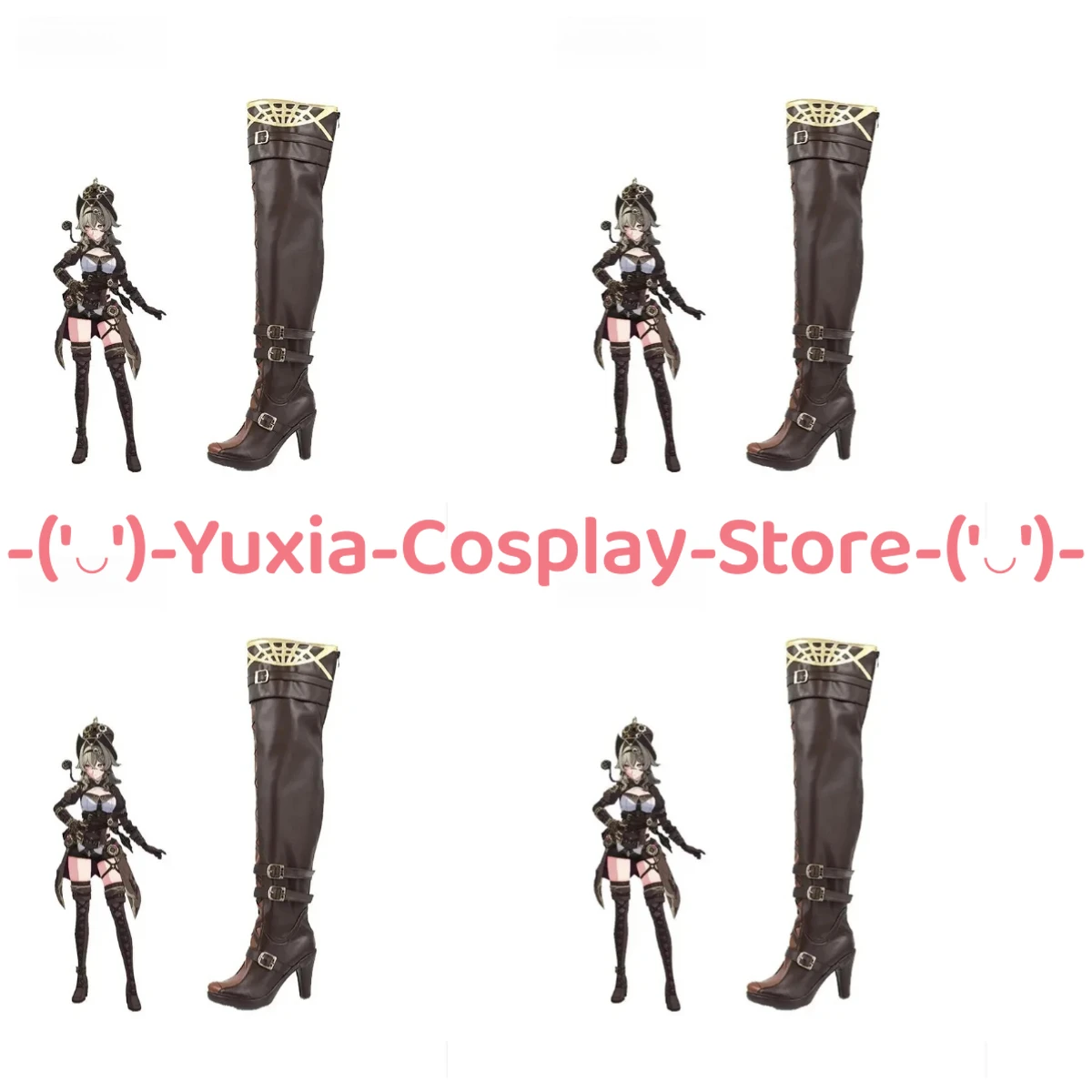 

Юксиакосплей! Honkai Impact 3rd VILL-V обувь для косплея аниме игровой персонаж реквизит сапоги из искусственной кожи Хэллоуин карнавальный костюм для вечеринки