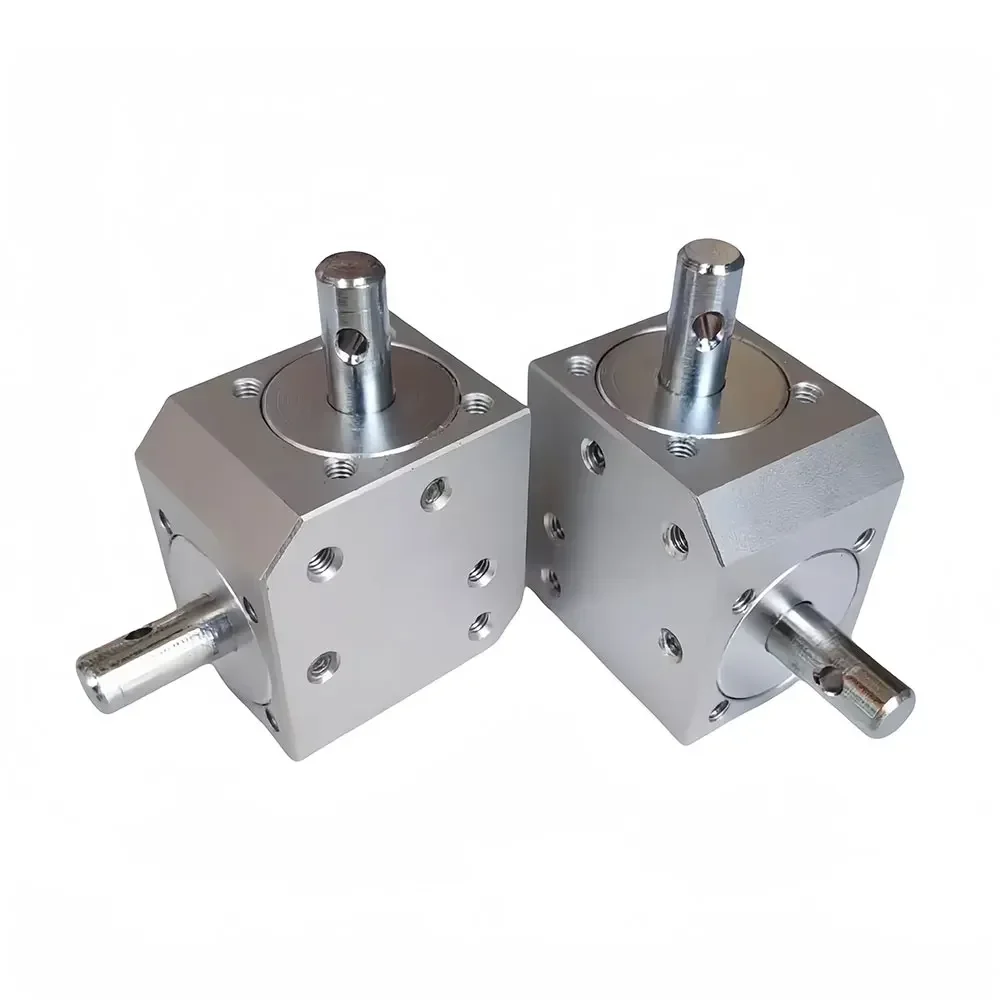 New Right angle conical bevel gearbox right angle commutator device speed ratio 1:1 double 8MM shaft