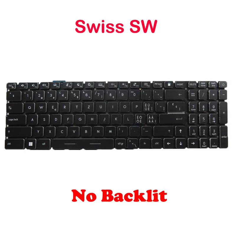 Imagem -04 - Teclado de Substituição Retroiluminado para Msi Stealth 17m A12u A12ue Alpha 17 C7v C7vf C7vg Francês Bélgica Alemão Russo Canadá Novo