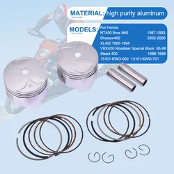2sets 64mm 64.25mm 64.5mm STD +25 +50 0.5 Motorcycle Piston Rings Kit For Honda NT400 Bros MKI XL400 Shadow400 Shadow XL NT 400